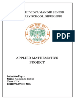 Applied Mathematics Project on Matrix Multiplication, Inverse Matrix, Demand and Supply Functions, and Probability Calculation Using MS Excel