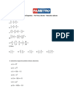 FAMETRO - 2023.1 - Atividade Diagnóstica - Matemática Aplicada - Prof Alexa Almeida