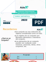 Conjuntos - Determinación Por Comprensión y Extensión