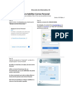 Pasos para Habilitar Correo Personal v6 PDF