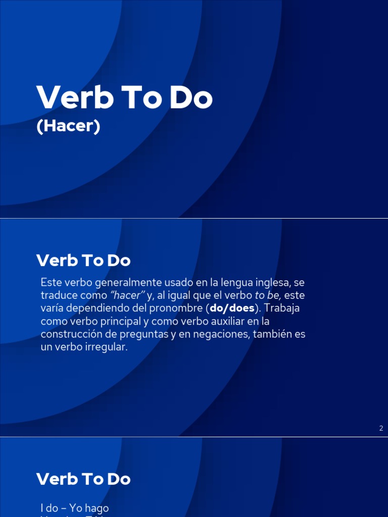 Uso del Verbo "To Do" en Inglés | PDF | Verbo | Lingüística