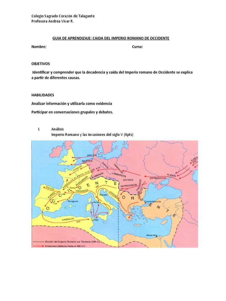 Causas de la Caída del Imperio Romano | PDF | Cognición | Aprendizaje