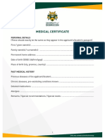 Medical Certificate Details