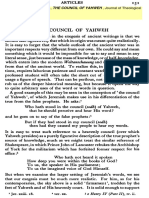 Wheeler Robinson's Analysis of the Council of Yahweh