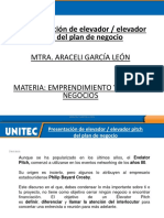 Unidad 3. Presentación de Elevador - Elevador Pitch Del Plan de Negocio Nov 2022 PDF