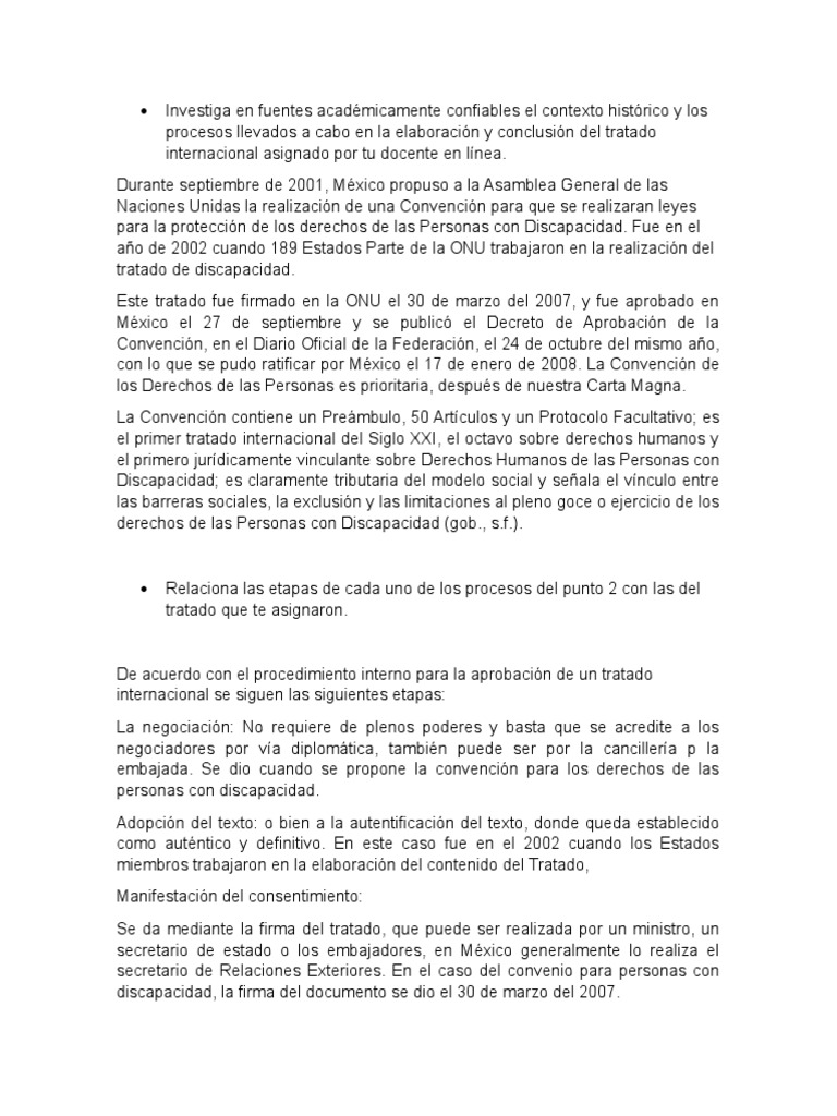 Tratados Internacionales | PDF | Tratado | Convenio europeo de derechos ...