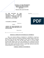 Judicial Affidavit - Romana R. Domingo