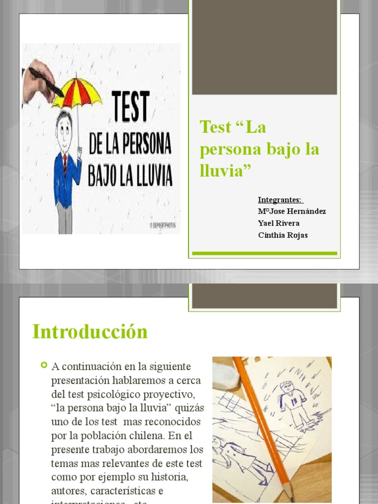 Test Persona Bajo La Lluvia - 1 (Listo) | PDF | Ansiedad | Dibujo