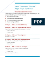 All NIght Prayer Agenda