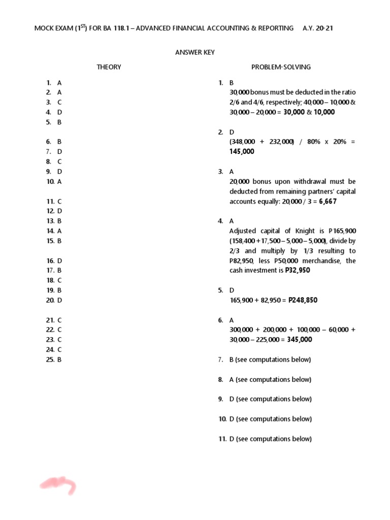 (BA 118.1) Mock 1st LE AK | PDF | Accounting | Economies