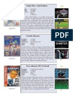 Games Catalogue