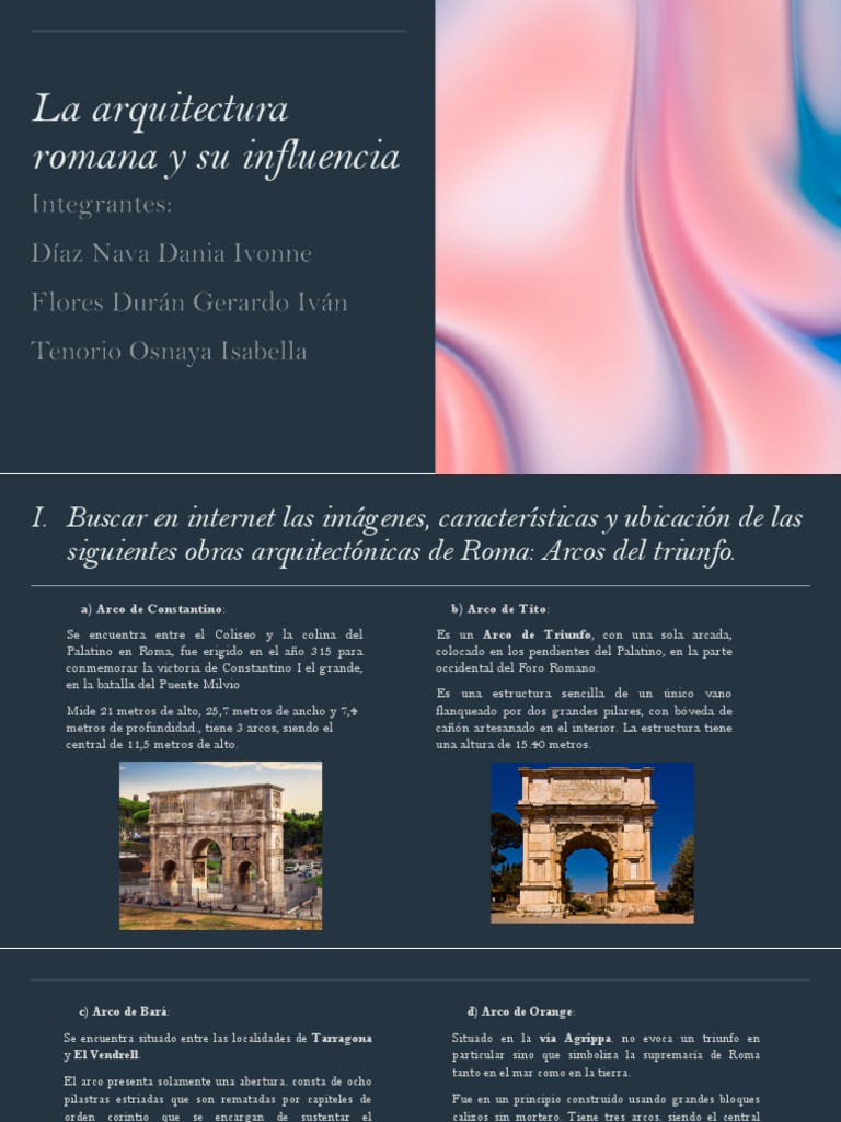 La Arquitectura Romana PDF templo Columna