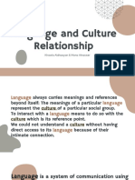Language& Culture Relationship