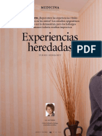 lectura "Experiencias heredadas" 2018