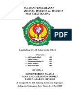 Soal dan Pembahasan UN Matematika IPA 2014-2017