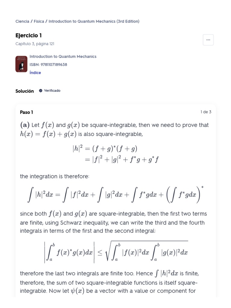 Square-Integrable Functions in QM | PDF | Vector Space | Scalar ...