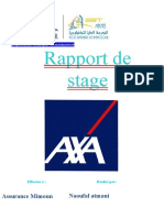 Rapport de Stage Assurance Axa