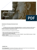Introduction To Philosophy of The Human Person