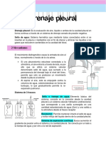 Drenaje pleural con sello de agua: definición, mecanismo, nivel y patologías