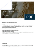 Introduction to Philosophy of the Human Person