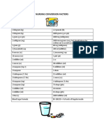 Nursing Conversion Factors (1) - 2-6