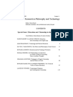 Techné: Research in Philosophy and Technology: Special Issue: Education and Citizenship in The Digital Age