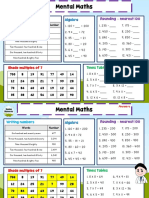 Grade 4 Mental Maths Worksheet 3 PDF