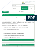 Task 2 - WWII Argumentative Essay