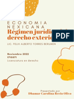 Economia Nexicana: Régimen Jurídico Del Derecho Exterior