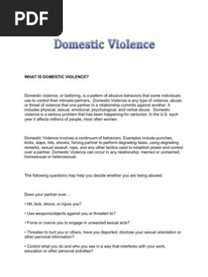 Domestic Violence