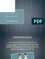 2- Liquidación de Haberes