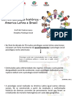 Contextualização histórica da psicologia social na América Latina e no Brasil