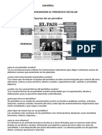 Organizar y diseñar el periódico escolar