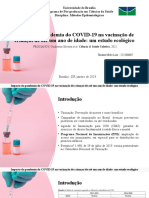 Impacto da pandemia de COVID-19 na vacinação infantil