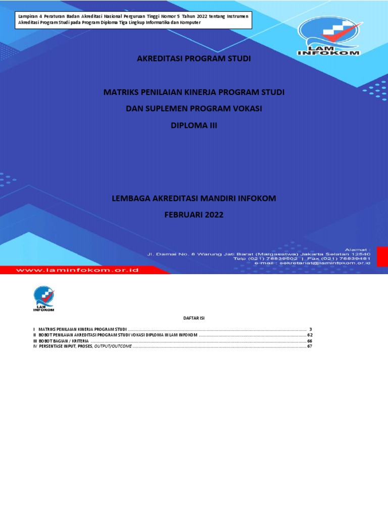 Lampiran 4 Peraturan BANPT Nomor 5 2022 Tentang IAPS D3 Infokom PDF