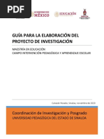 Guía para La Elaboración Del Proyecto de Investigación