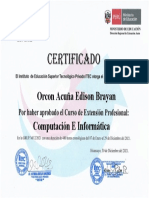 Certificado de Computación