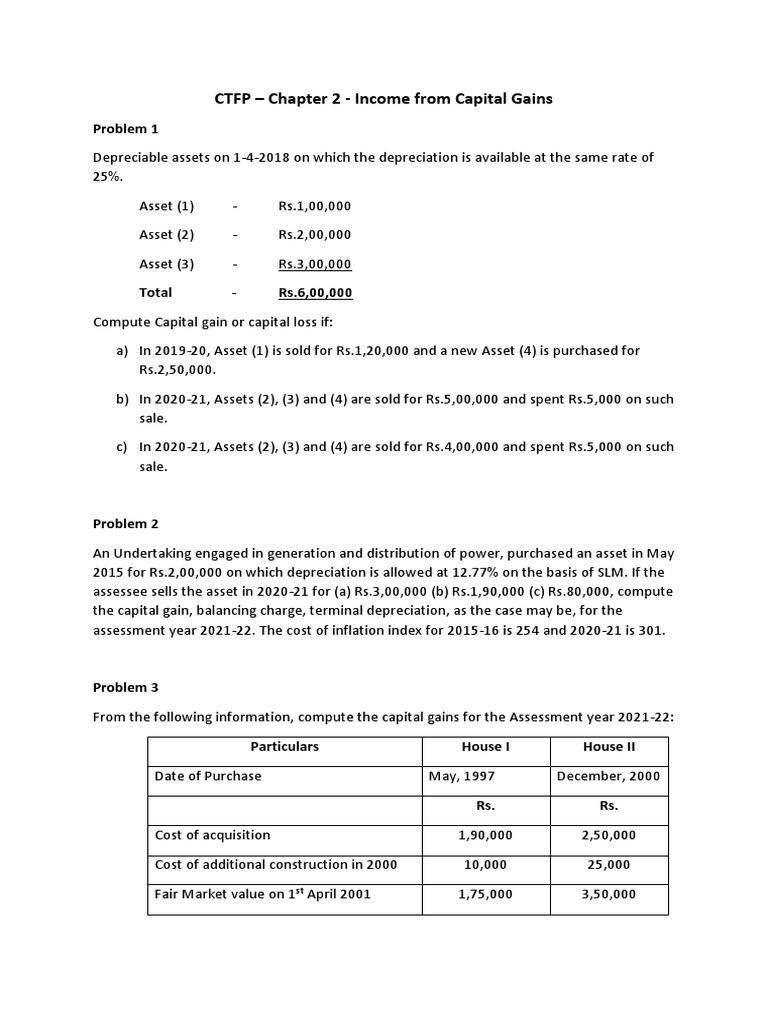 Calculating Capital Gains and Losses from the Sale of Depreciable