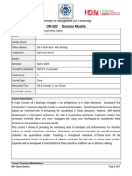 OM320 - Decision Models - Spring 2023 PDF
