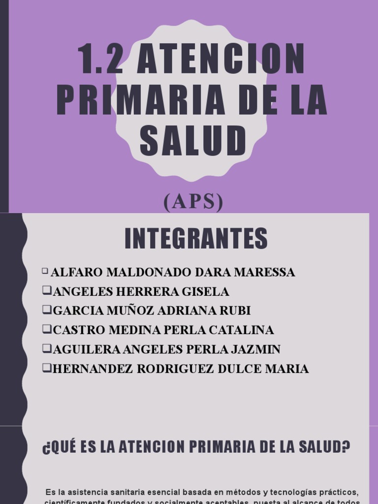 Atención Primaria de la Salud (APS) | PDF | Servicios públicos ...