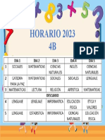 Horario 2023 4B
