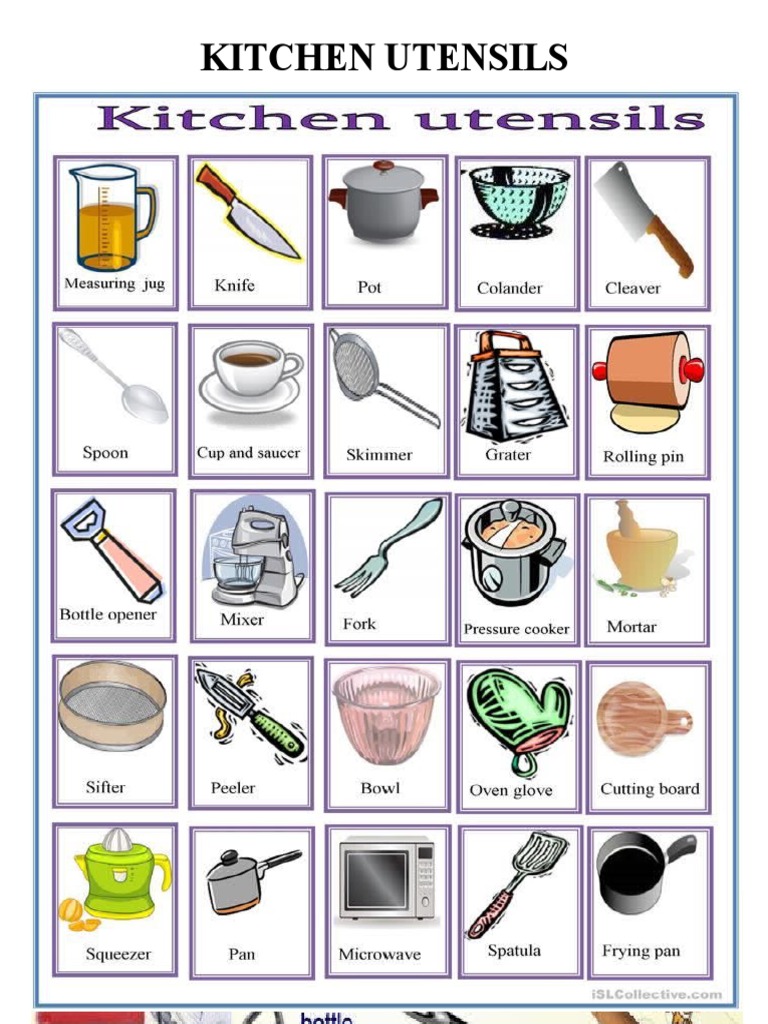 Kitchen Utensils PDF
