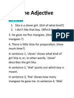 Adjectives