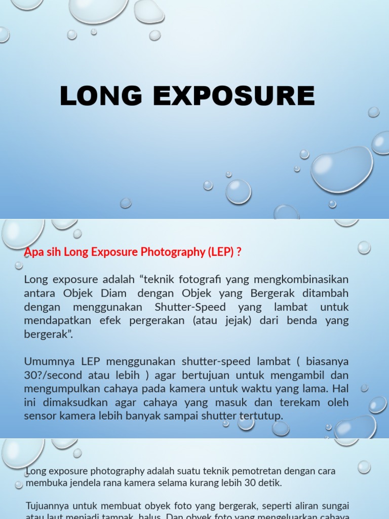 Panduan Long Exposure Fotografi | PDF | Sains & Matematika