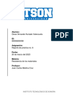 Reporte de Práctica No. 6 - Resistencia de Los Materiales