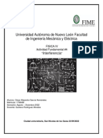 Física IV Actividad Fundamental #4 Interferencia UANL