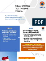 Sosialisasi SPM SUB - Dit PSPB BNPB Tantangan Dan Strategi Implementasi SPM Sub Urusan Bencana - Awi PDF