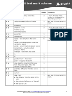 P3 End-Of-Unit Test (Higher) Mark Scheme