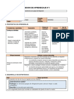 5° Grado - Sesiones Del 06 Al 10 de Marzo