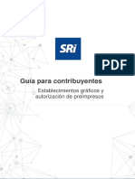 Guía para gestionar establecimientos gráficos y autorizaciones preimpresos SRI